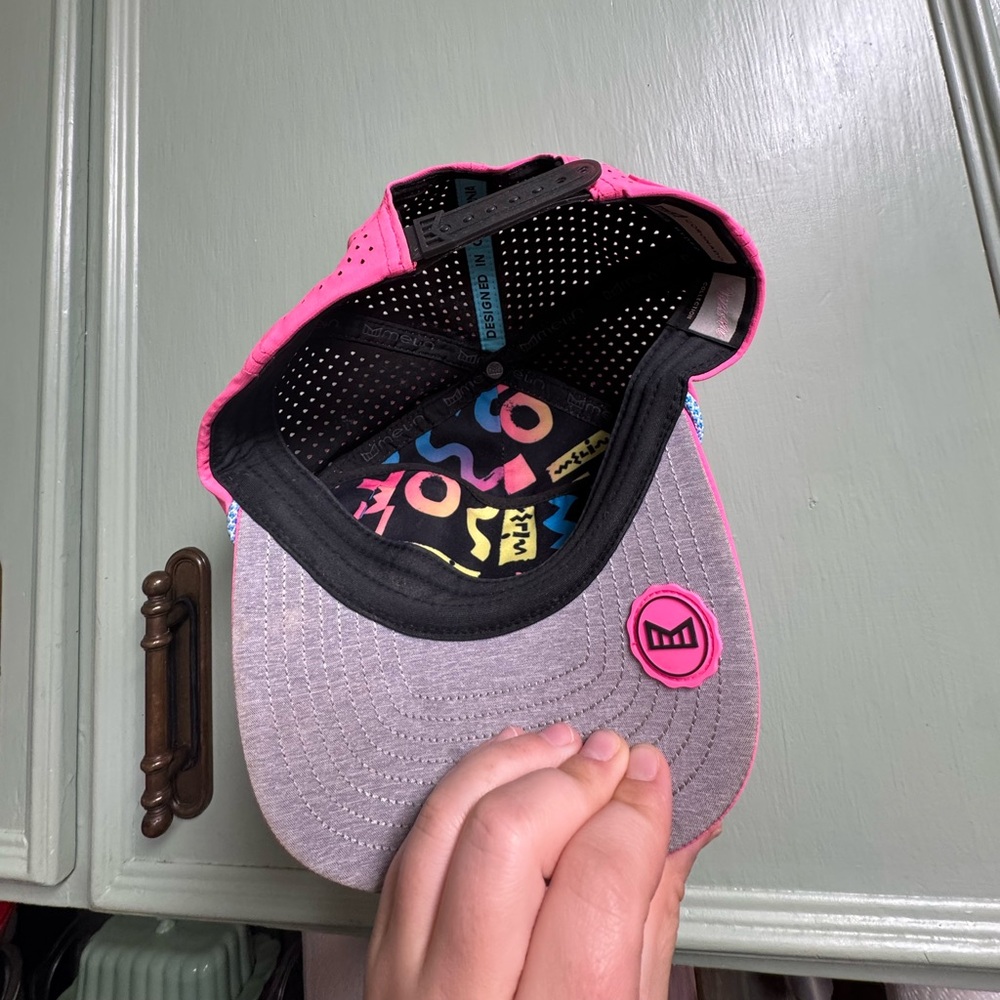 MELIN Hydro Coronado Drip Hat/Cap neon pink RARE - Picture 3 of 7